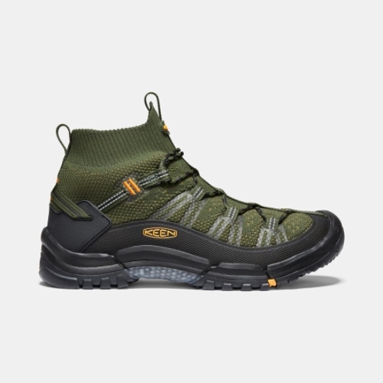 Keen Axis Evo Mid Men's Hiking Boots Olive Black | 17456BTMR