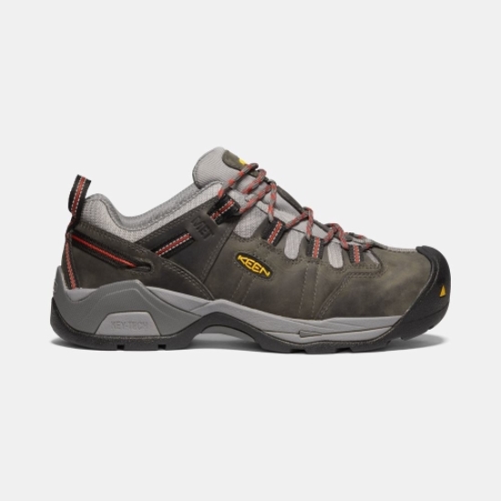 Keen Detroit Xt Int. Met Steel Toe Men's Work Shoes Olive | 27150FCLO