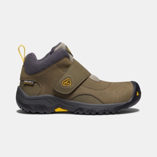 Keen Kootenay II Waterproof Kids' Winter Boots Olive | 42509VSTG