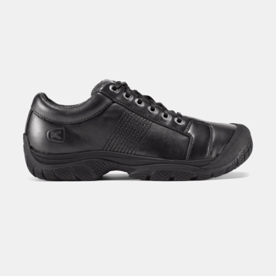 Keen Ptc Oxford Men's Work Shoes Black | 12473AMNJ