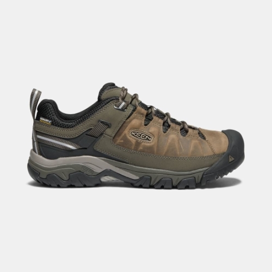 Keen Targhee III Waterproof Men's Hiking Shoes Brown Olive | 45382GFID