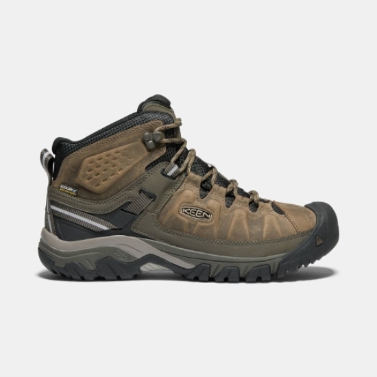 Keen Targhee III Waterproof Mid Men's Hiking Boots Olive Black | 70156IONQ