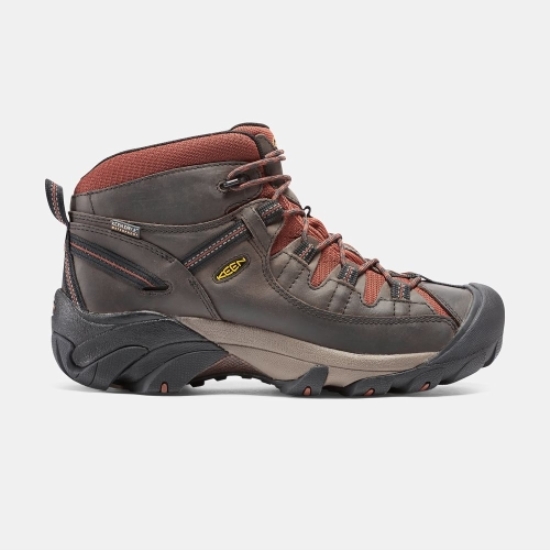 Keen Targhee II Waterproof Mid Men's Hiking Boots Chocolate | 06813VSXO