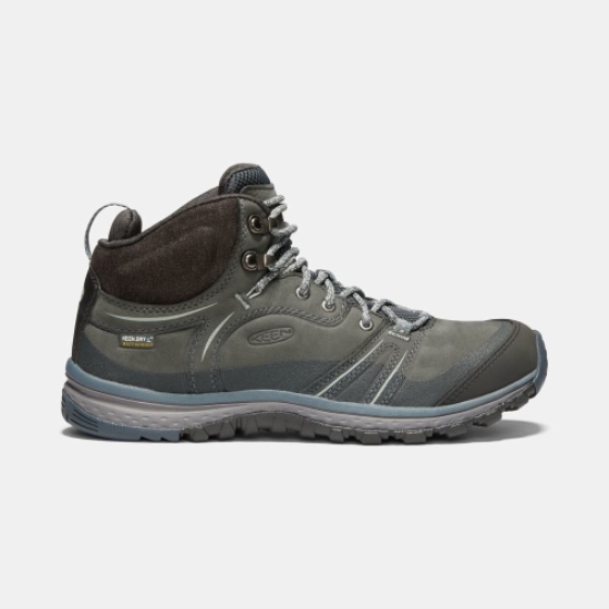 Keen Terradora Leather Waterproof Mid Women's Hiking Boots Olive | 32914NRXQ