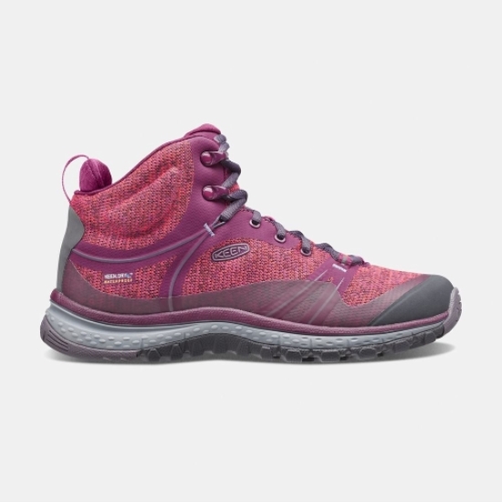 Keen Terradora Waterproof Mid Women's Hiking Boots Purple | 85967GWFM