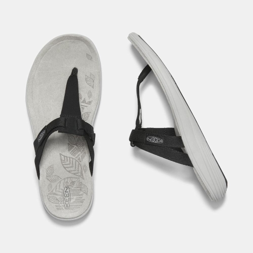 Keen Damaya Women's Flip-Flops Black | 76984NFLG