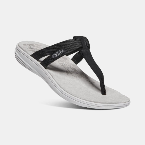 Keen Damaya Women's Flip-Flops Black | 76984NFLG