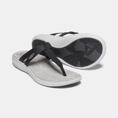 Keen Damaya Women's Flip-Flops Black | 76984NFLG