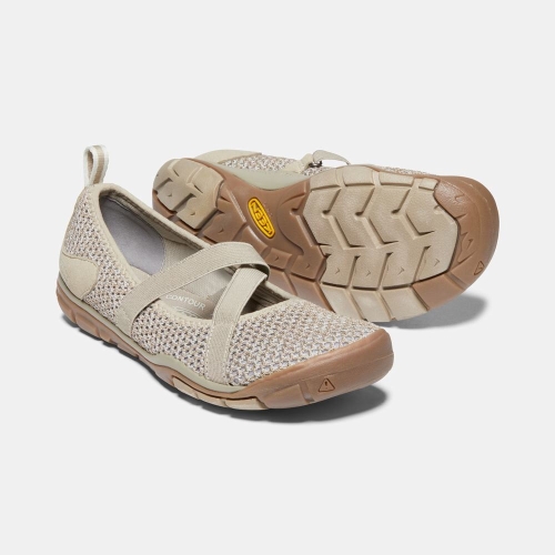 Keen Hush Knit Women's Mary Jane Shoes Beige | 61438QXUD