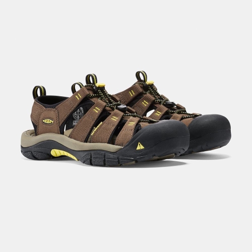 Keen Newport H2 Men's Hiking Sandals Brown Black | 08769AXTY