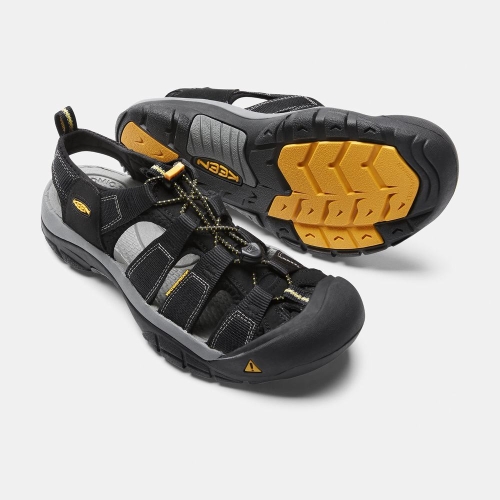 Keen Newport H2 Men's Water Shoes Black | 49281OJAK