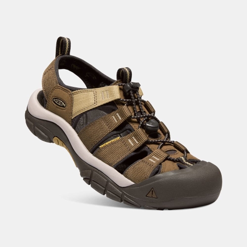 Keen Newport Hydro Men's Hiking Sandals Dark Olive Black | 60953AHFO
