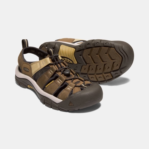 Keen Newport Hydro Men's Hiking Sandals Dark Olive Black | 60953AHFO