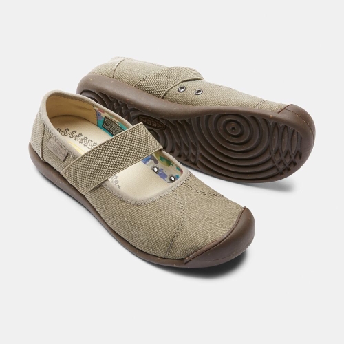 Keen Sienna Canvas Women's Casual Shoes Khaki | 69235CKJG