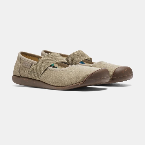 Keen Sienna Canvas Women's Casual Shoes Khaki | 69235CKJG