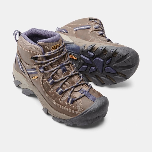 Keen Targhee II Waterproof Mid Women's Hiking Boots Brown Purple | 37841IXUC