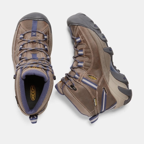 Keen Targhee II Waterproof Mid Women's Hiking Boots Brown Purple | 37841IXUC