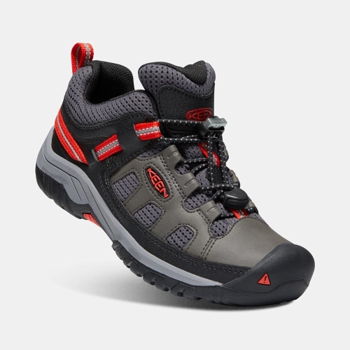Keen Targhee Kids' Hiking Shoes Grey Black | 56412FKSP