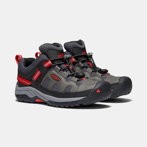 Keen Targhee Kids' Hiking Shoes Grey Black | 56412FKSP