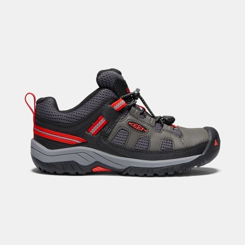 Keen Targhee Kids\' Hiking Shoes Grey Black | 56412FKSP