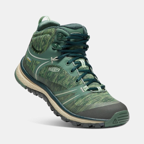 Keen Terradora Waterproof Mid Women's Hiking Boots Green | 41609GFSA