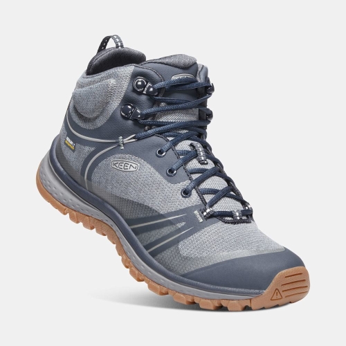 Keen Terradora Waterproof Mid Women's Hiking Boots Grey Blue | 62751JNWK