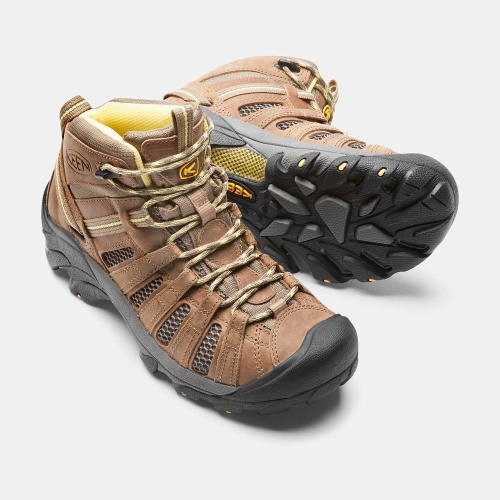 Keen Voyageur Mid Women's Hiking Boots Brown | 85102UDPJ